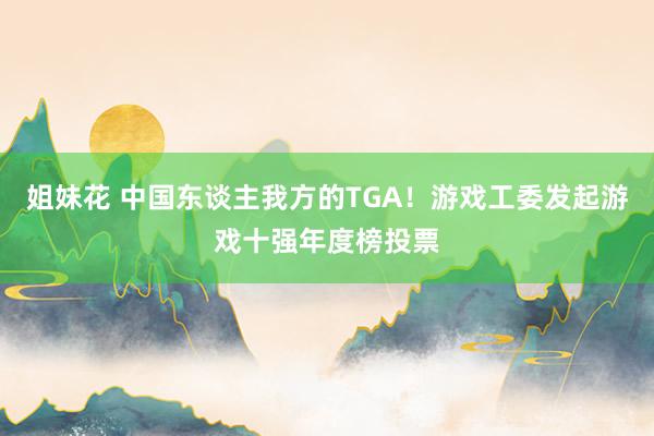 姐妹花 中国东谈主我方的TGA！游戏工委发起游戏十强年度榜投票