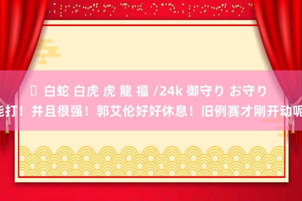 ✨白蛇 白虎 虎 龍 福 /24k 御守り お守り 能打！并且很强！郭艾伦好好休息！旧例赛才刚开动呢！