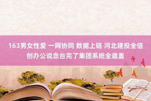 163男女性爱 一网协同 数据上链 河北建投全信创办公说念台完了集团系统全遮盖