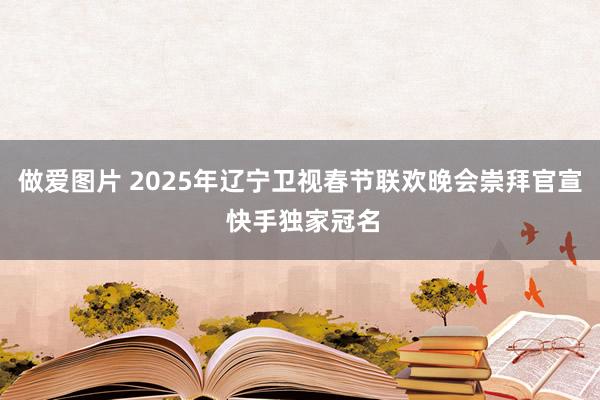 做爱图片 2025年辽宁卫视春节联欢晚会崇拜官宣 快手独家冠名