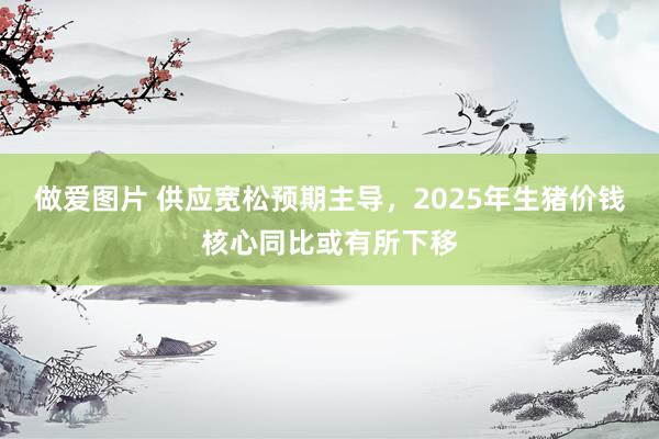 做爱图片 供应宽松预期主导，2025年生猪价钱核心同比或有所下移