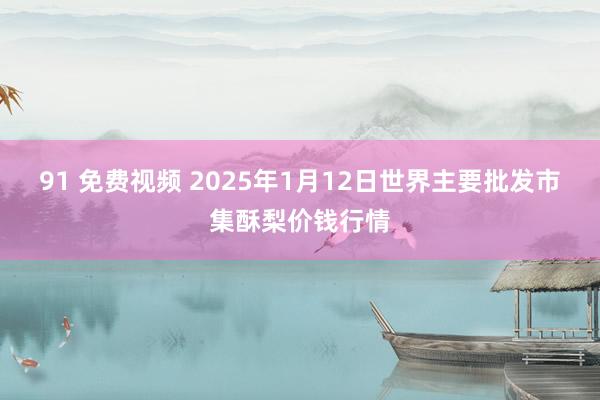 91 免费视频 2025年1月12日世界主要批发市集酥梨价钱行情